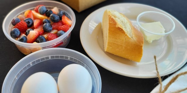 Hard Boiled Egg Boxed Breakfast