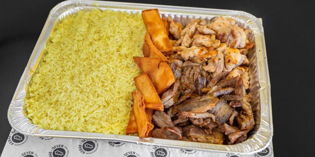 Combo (Beef & Chicken) w/ Rice Tray