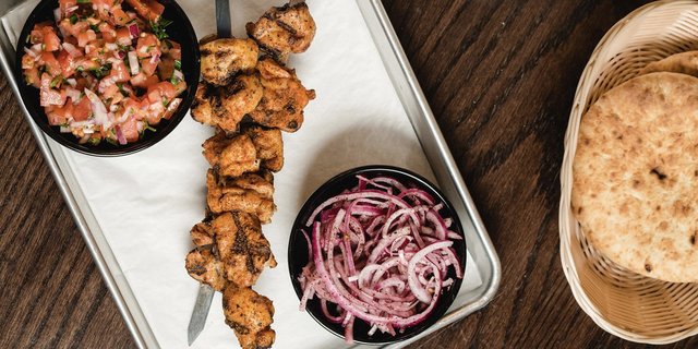 Chicken Skewers Plate