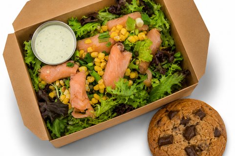 Chilled Smoked Salmon Salad Boxed Meal