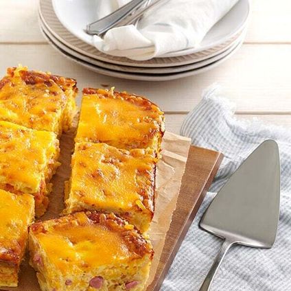 Ham, Egg & Cheese Hashbrown Casserole