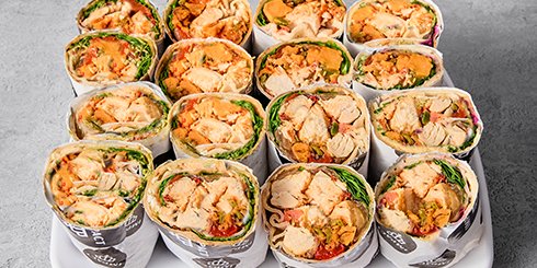 Spicy Chicken Wrap Platter