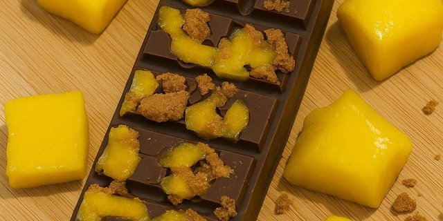 Mango & Biscoff Milk Chocolate Bar