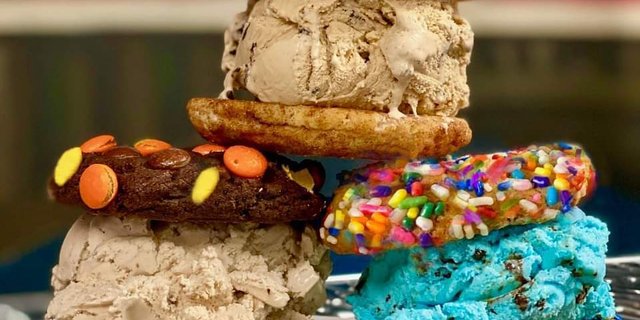 Feelin’ Nutty Ice Cream Cookie Sandwiches
