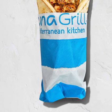 Modern Greek Chicken Wrap