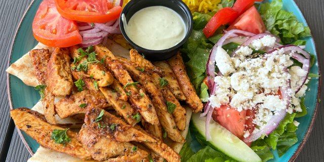 Signature Grilled Chicken Yeero (Gyro) Plate