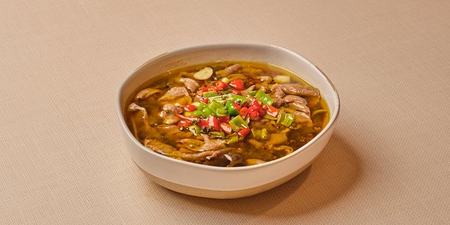 Beef Tongue in Green Peppercorn Style