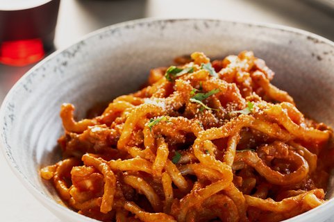 Bucatini w/ Meat Sauce