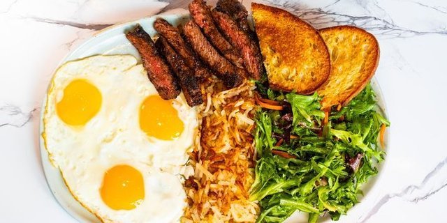 Steak & Organic Eggs