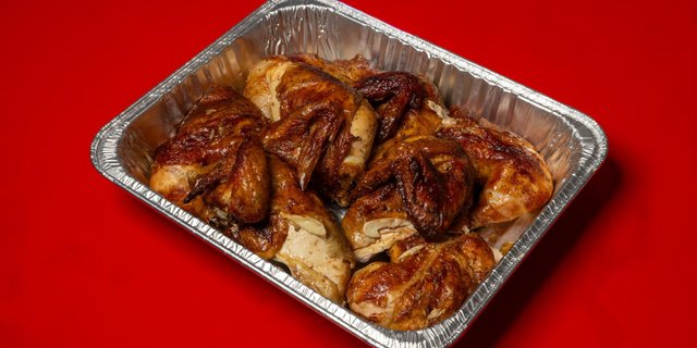 Rotisserie Chicken Cut Into 1/4