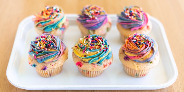 Vegan Funfetti Survivor Cupcakes