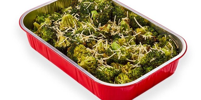 Garlic-Roasted Asiago Broccoli Platter