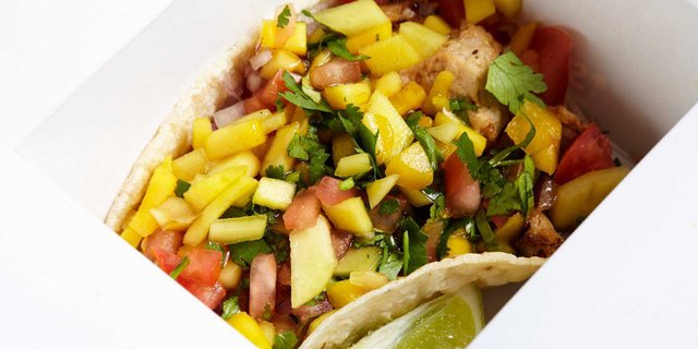 Teriyaki-Mango Chicken Taco
