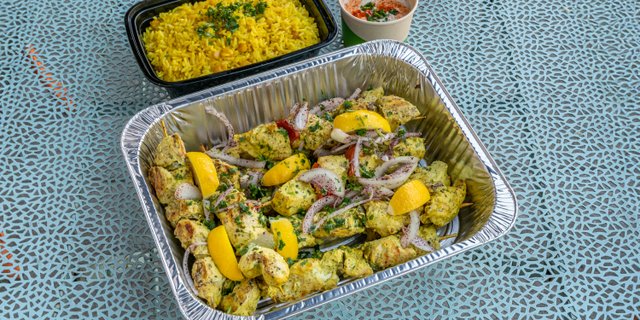 Saffron Chicken Breast Skewers