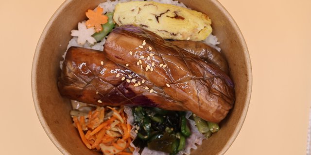 Eggplant Bento Box