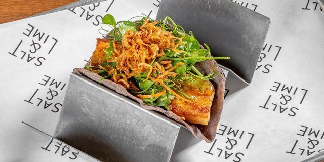Apple Braised Pork Belly Tacos Boxed Lunch
