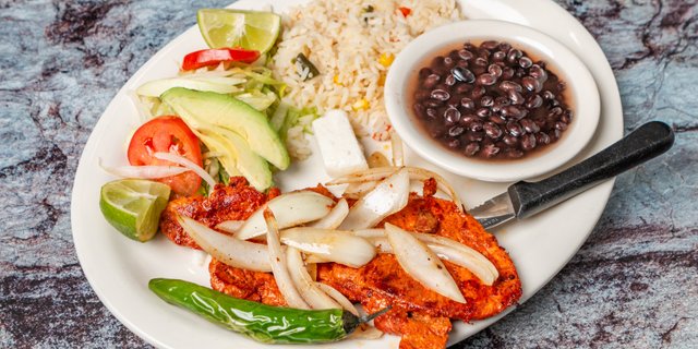 Carne Adobada Plate