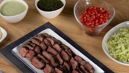 Grilled Steak Taco Bar