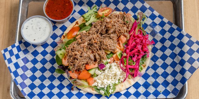 Shredded Lamb Wrap