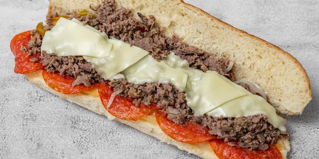 Steak & Cheese w/ Pepperoni Sub