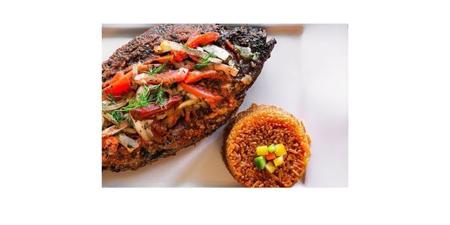 Grilled Tilapia W/ Jollof Rice