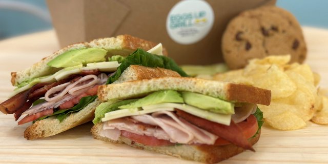 Turkey-Bacon-Avocado Club Sandwich Boxed Lunch