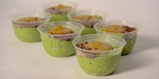 Matcha Sunflower Butter Oats Tray
