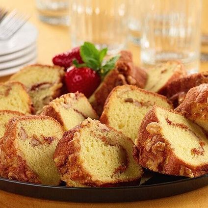 Cinnamon Walnut Coffee Cake Tray