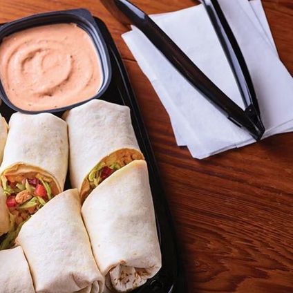 Chicken Fajita Rollup Tray