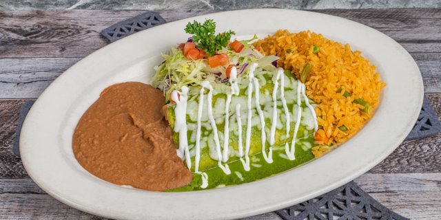 Enchiladas Verdes Lunch