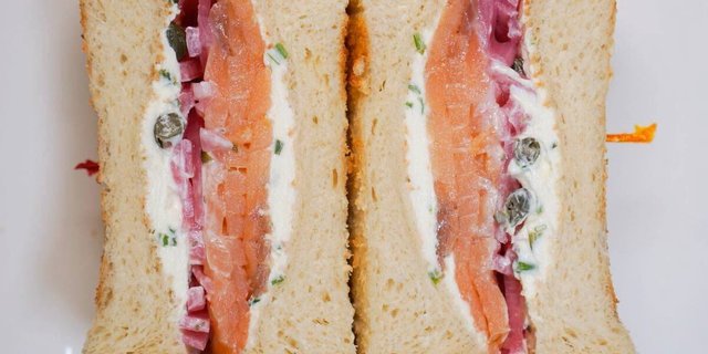 Gluten-Free Smoked Salmon & Cream Cheese Sandwich