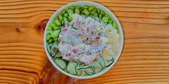 Garlic Aioli Ahi Tuna Poke Bowl