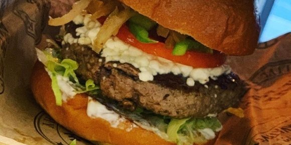 Pyramid Village Lamb Burger