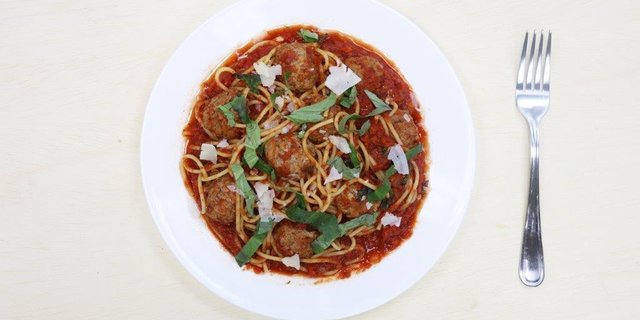 Individual Spaghetti & Meatballs