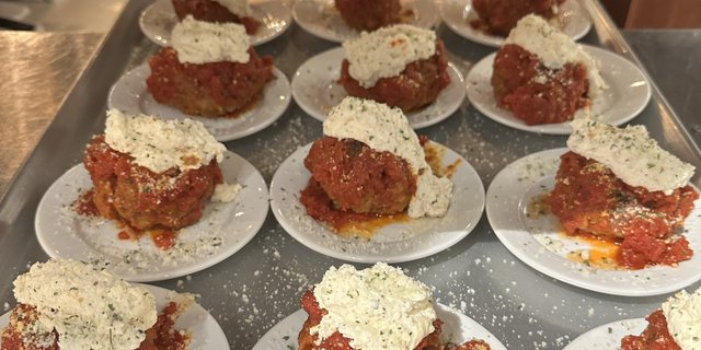 Ricotta Topped Meatballs
