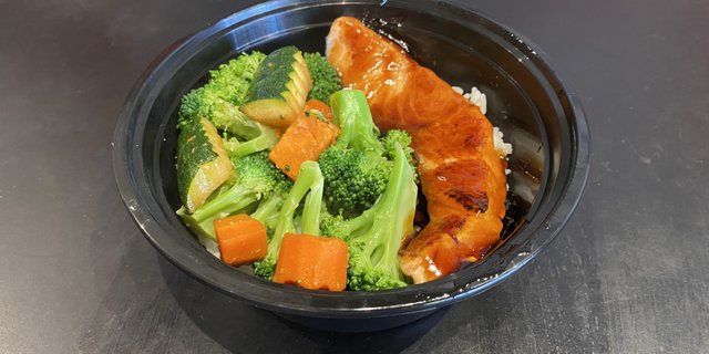 Salmon Teriyaki Rice Bowl