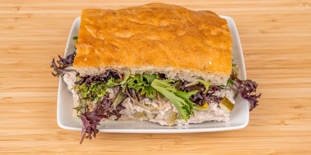 Tuna Fish Focaccia Sandwich