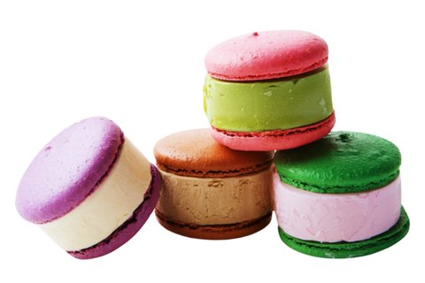 4-Pack Macarons Ice Cream Sandwich
