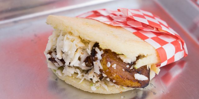 Cheese & Sweet Plantain Arepa