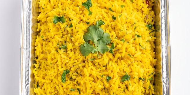 Herb Yellow Rice Tray