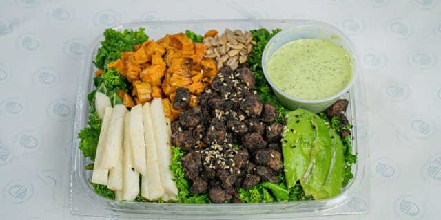 Meatless Kale Q Salad