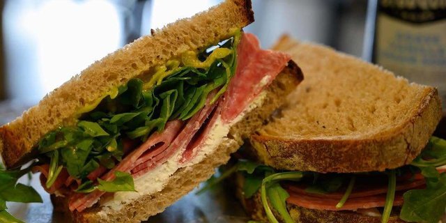 Salami Sandwich Packed Lunch