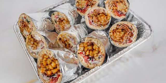 Half Beef & Lamb Gyro Wraps