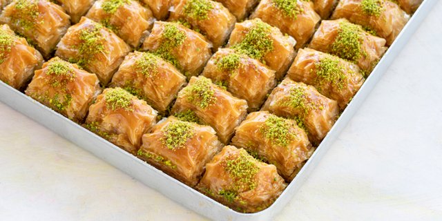 Double-Pistachio Baklava Tray