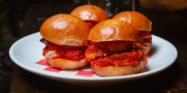 Mini Eggplant Parm Sandwiches