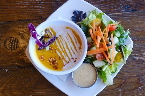 Cup of Squash Soup & Side Salad