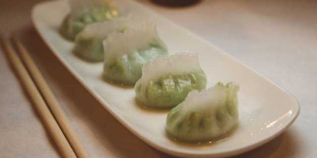 Steamed Edamame Dumplings