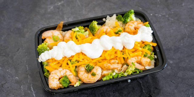 Shrimp & Brock Baked! Boxed Lunch