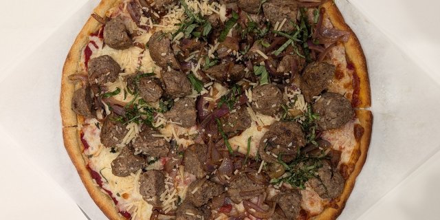 House-Made Meatball Pizza