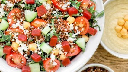 Hummus & Beet Salad Small